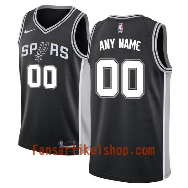 NBA San Antonio Spurs Trikot Benutzerdefinierte Nike 2017-18 Schwarz Swingman - Herren